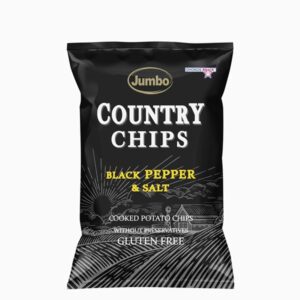 JUMBO Country Chips με Μαύρο Πιπέρι & Αλάτι Χωρίς γλουτένη 150gr