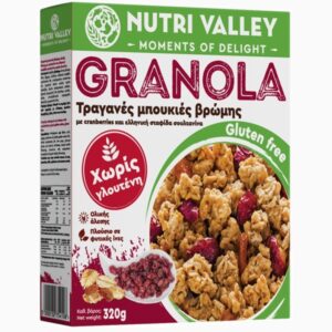 Nutri Valley Granola Cranberries Χωρίς Γλουτένη 320gr